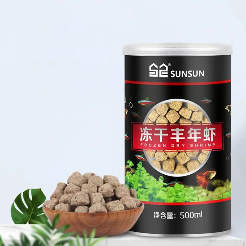 Aquarium Freeze Dried Shrimp Eggs Blocks Tropical Marine Fish Food Nutrition tropical fish food fish food pet food