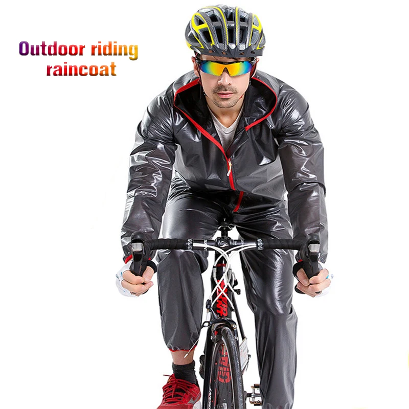Водонепроницаемая ветрозащитная ПВХ дышащая велосипедная куртка для спорта на открытом воздухе дождевик куртки для велоспорта пончо для велоспорта скалолазания