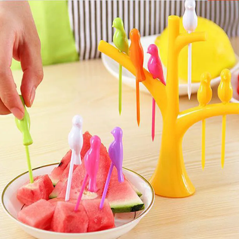 1 Набор 6 вилок для фруктов и птиц|fruit tools|kitchen gadgetskitchen kitchen |