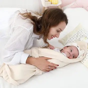 

Newborn baby swaddle wrap 100% cotton soft infant newborn baby products Blanket & Swaddling Wrap Blanket Sleepsack