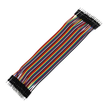 

New 80 Piece Set: 40 Pcs 1 Pin Male To Female Jumper Cable 20 Cm Long + 40pcs 20cm 2.54mm Male To Male Breadboard Jumper Wire Ca