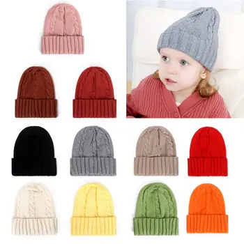 

Knitted Kids Beanie Cap Infant Baby Boy Girl Hat Warm Children Baby Autumn Winter Girls Hat For Kids Toddler