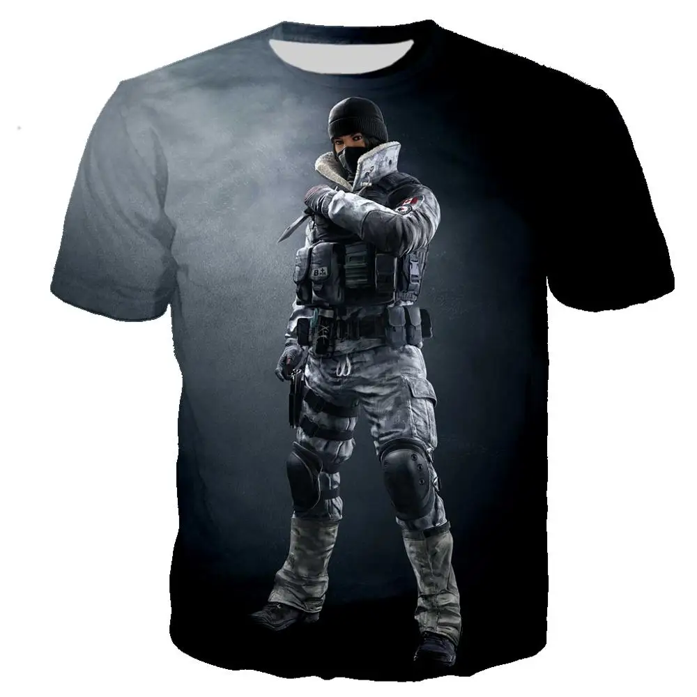 10 Футболка с 3D принтом игры Rainbow Six Siege, крутая футболка для мужчин и женщин, Повседневная Уличная одежда в стиле хип-хоп, harajuku, топы, Camiseta Hombre - Цвет: 10
