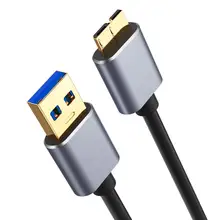 

2022 3.0 USB Type A to Micro B Data Sync Cable Fast Speed USB3.0 Cord For External Hard Drive Disk HDD Connector Cable Data Line