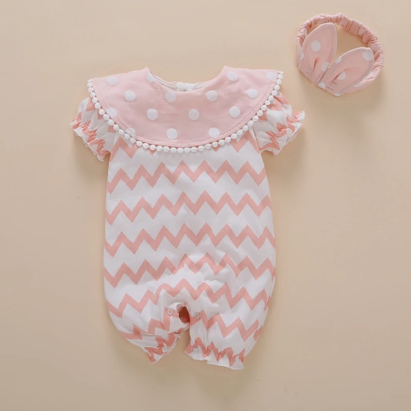 Одежда для новорожденных девочек от 0 до 3 месяцев, милая летняя одежда для маленьких девочек Комбинезон с кроликом для новорожденных девочек, платье, bebe princesa