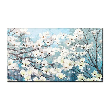 

Pure Handmade Plum Blossom Flower Oil Painting Modern New Abstract Wall Art Large Size Living Room Decoration Paintings Artwork