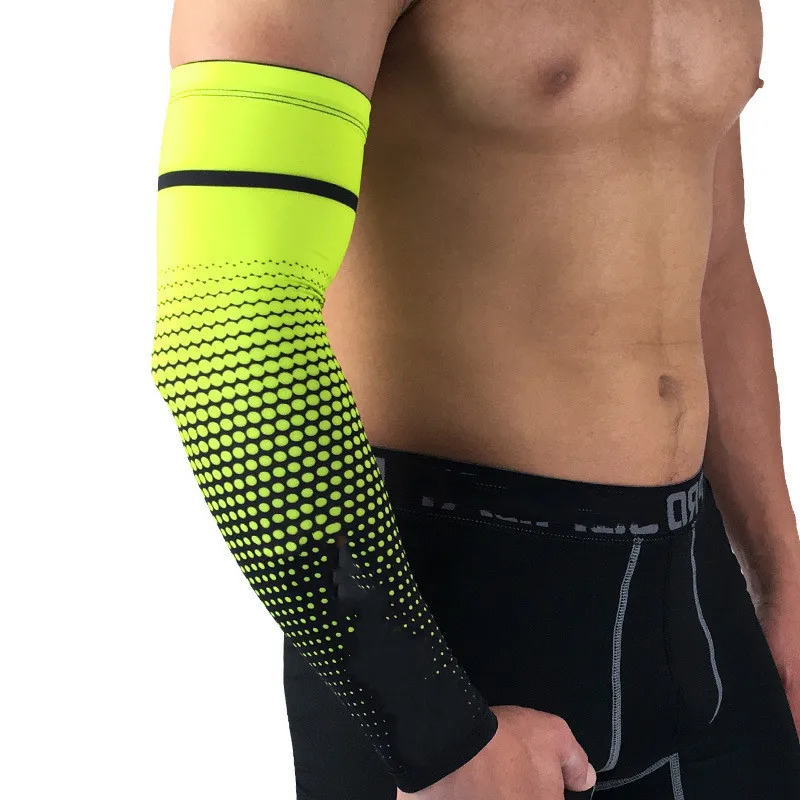 1PC Cool Men Sport Arm Sleeve Cycling Running Bicycle UV Sun Protection Cuff Cover Protective Bike Arm Warmers Sleeves Outdoor