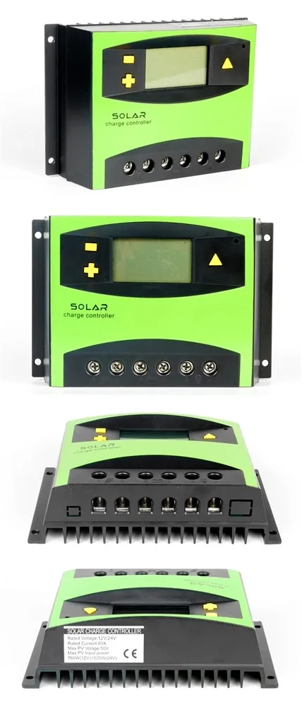solar controller pwm 50A solar battery charger  with LCD display 12V/24V/48V AUTO