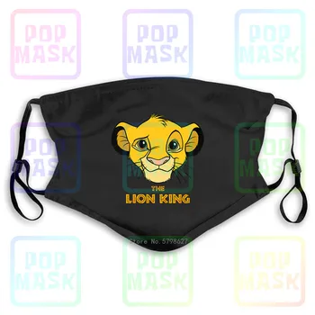 

Lion King Simba Logographic Washable Reusable Mask with 2Pcs PM2.5 Filters 5 Layers