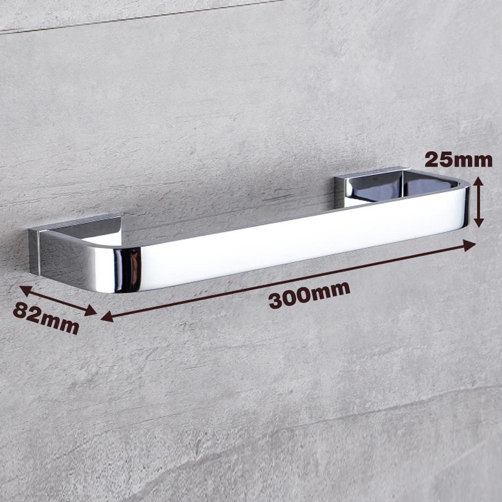 Медные кольца для полотенец, твердый хромированный держатель для полотенец для ванной комнаты