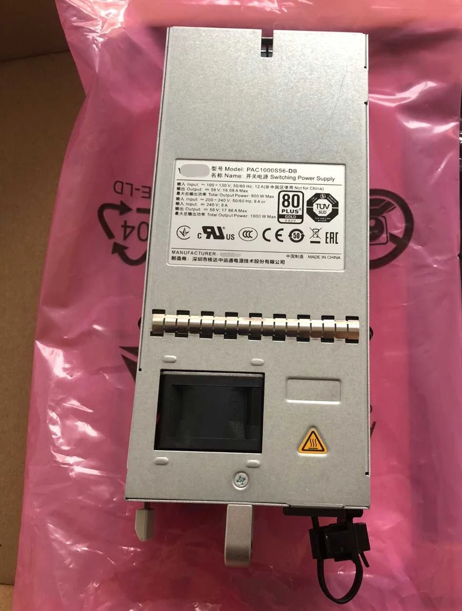 

PAC1000S56-DB (1000 Вт AC PoE(Power over Ethernet) модуль питания) для переключателей серии Huawei S200 S1700 S5700