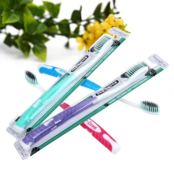 

Single Household Toothbrush Soft Bristle Manual Portable Toothbrush Small Jade Carbon