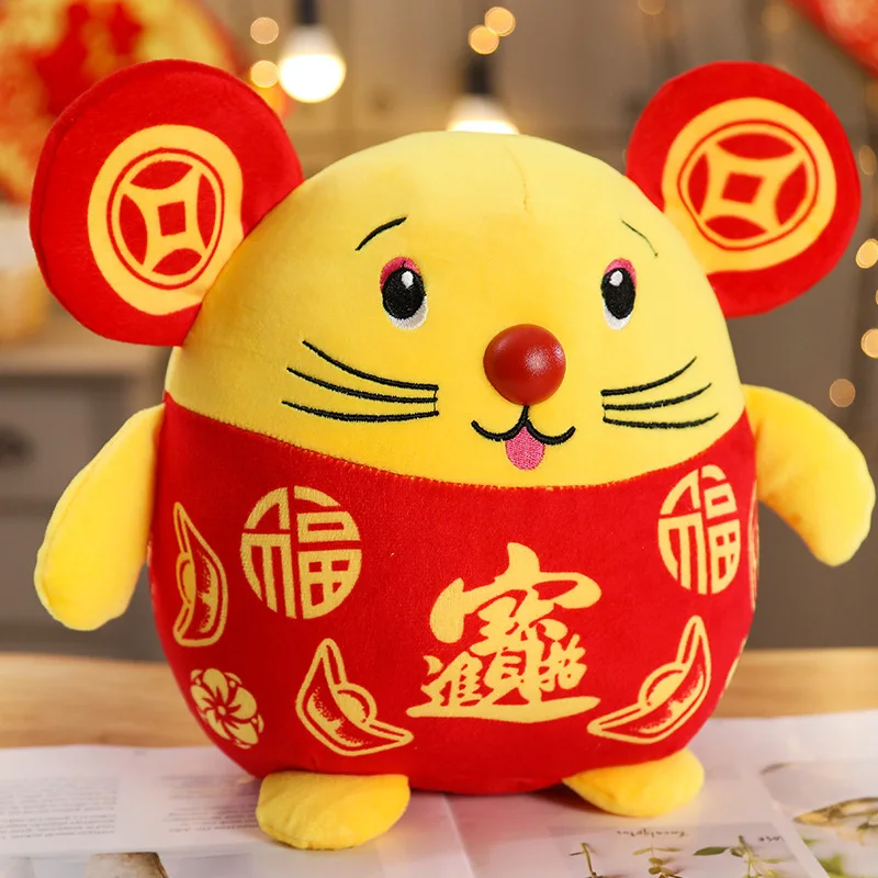 

8 cm / 10 cm cotton 2020 year of the rat mascot rat rat doll plush toys new activities gift for Christmas