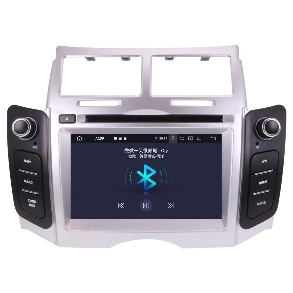 Discount ZWNAV Android 9 Car Stereo Screen Radio For Toyota Yaris 2005-2011 Car DVD Player GPS Navigation Doble DIN Free Map 1