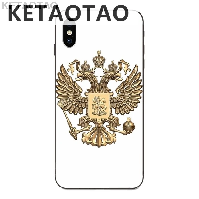 Небесно-голубой KETAOTAO русский герб орел Крылья Флаг Для samsung galaxy S4 S5 S6 S7 S8 S9 S10 edge Note чехол Мягкий ТПУ Резина Силикон - Цвет: Небесно-голубой