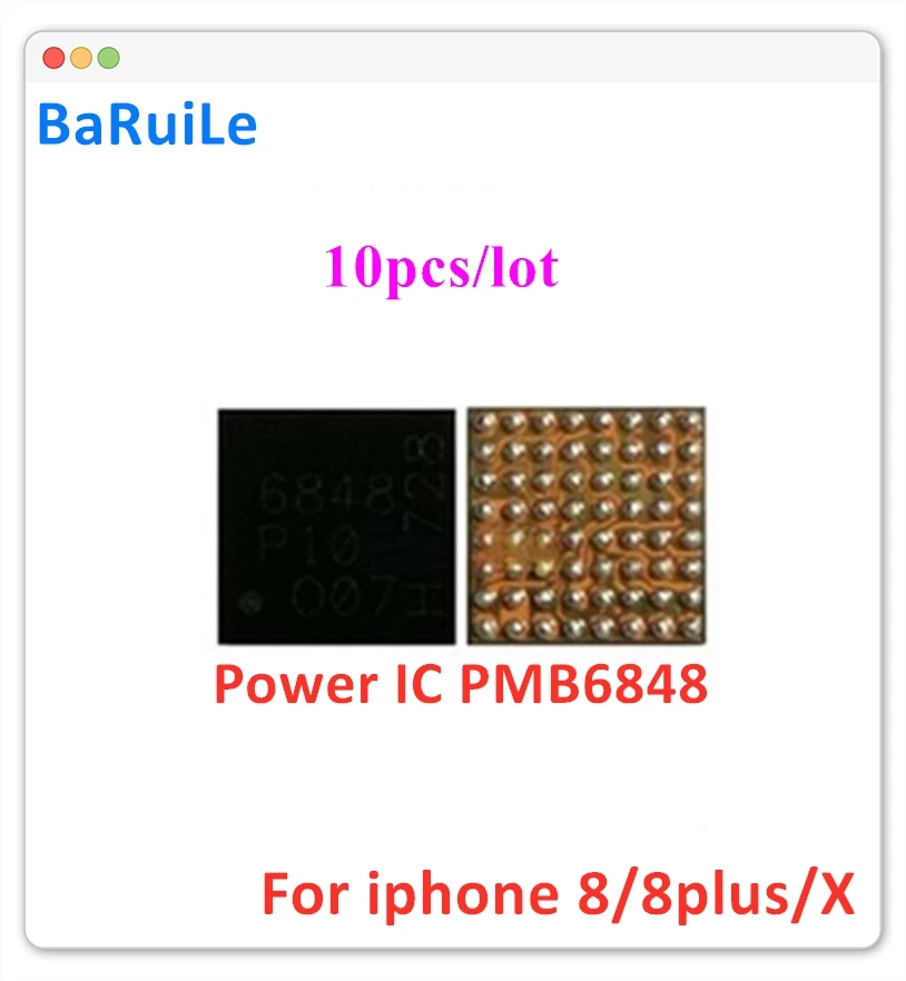 BaRuiLe 10 шт. запасная часть PMB6848 6848 BBPMU_K мощность основной полосы ИС чип для iphone 8 8Plus X