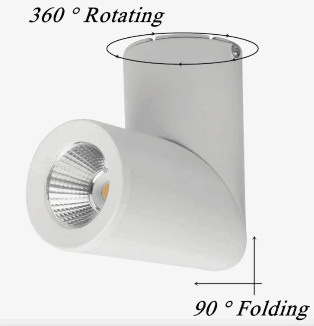 Surface Mount Dimmable Cylinder LED Downlights 7W 9W 12W 15W COB Ceiling Spot Lights AC85~265V Round Lamps Lndoor Lighting