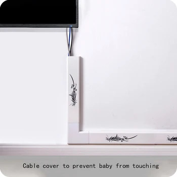 

Cord Cover Cable Organizer Raceway Kit | Wall Mount TV Cable Concealer Cord Cover to Hide Wires for Home TVs or Office Computers