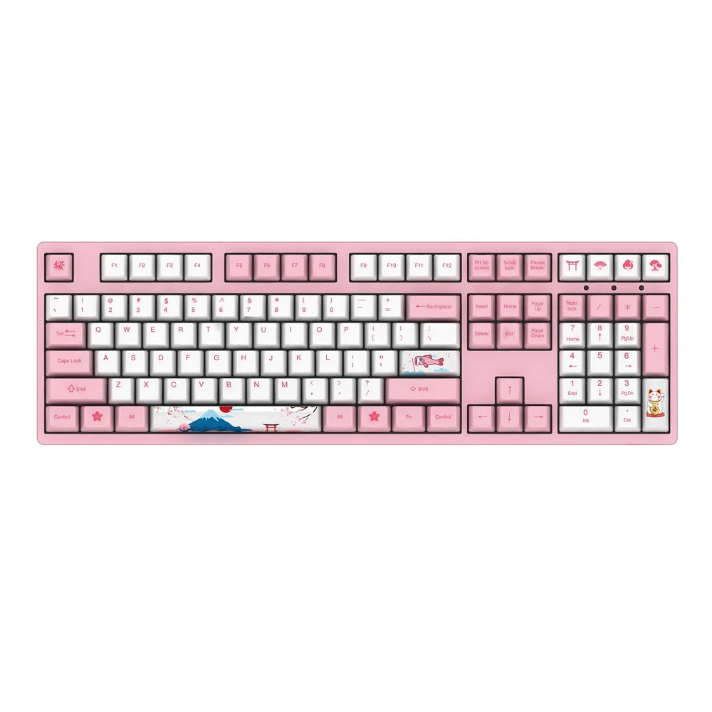  Akko X World Tour - Tokyo108+6 Keys Keycap OEM Profile PBT Keycap Keycaps Set for Cherry MX Switch 