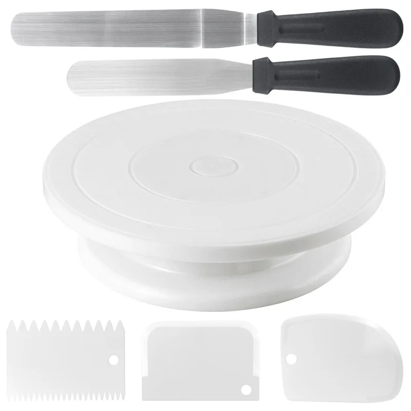 

Cake Decorating Turntable Set Rotating Cake Turntable Amazon Hot Selling Baking Tool 11-Inch Manufacturers Direct Selling