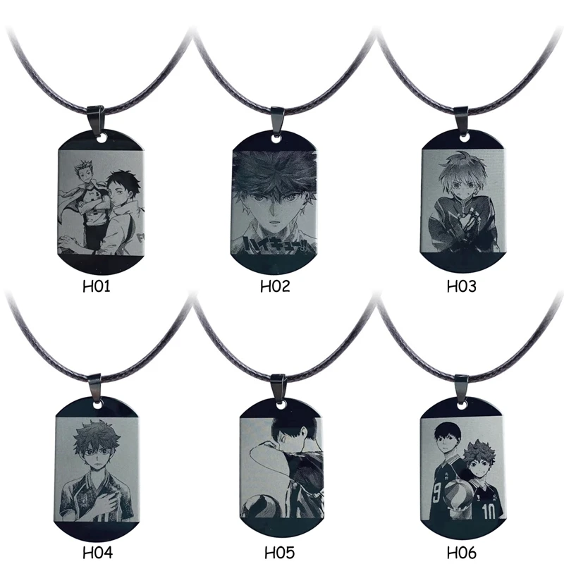 Аниме Манга Haikyuu! Ожерелье Hinata Shoyo Kageyama Tobio аниме фигурка стеклянный кулон