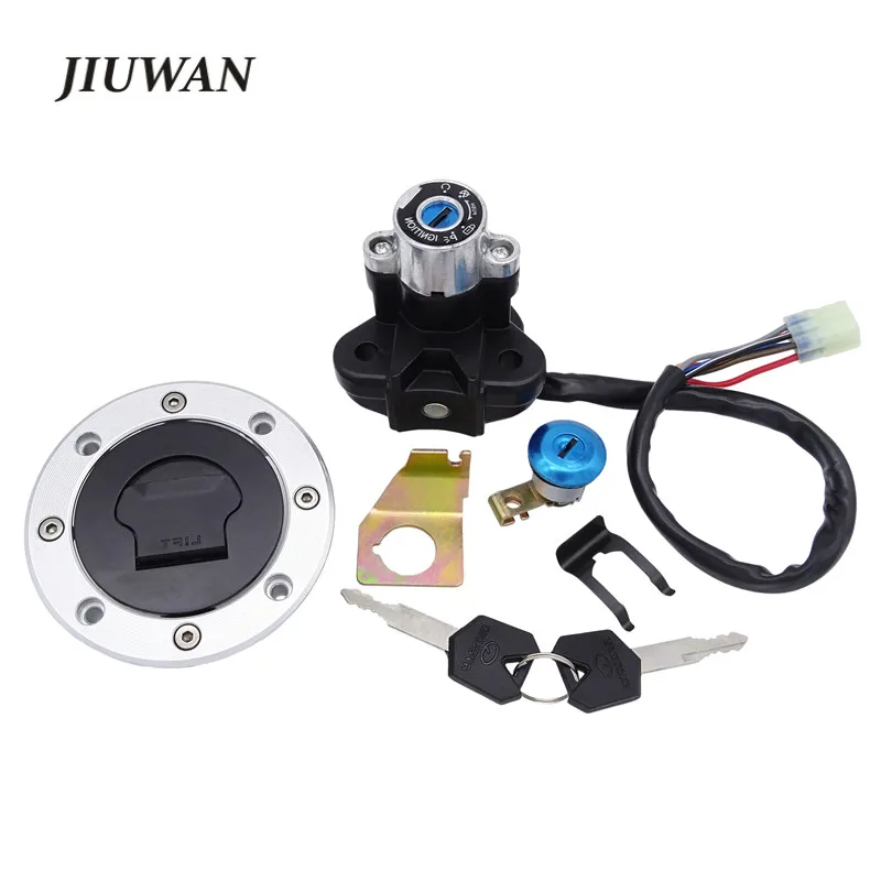 

For SUZUKI GSXR1300 SV650 GSXR 600 750 1000 SV1000 K4-K7 1 Set Motorcycle Ignition Switch Lock Gas Tank Cap Cover Lockset Kit