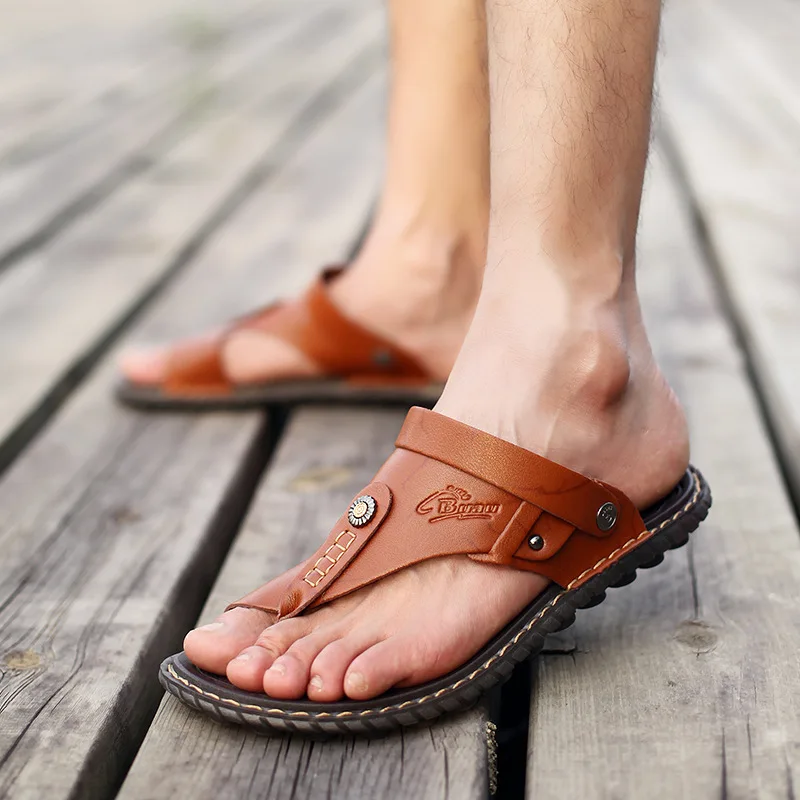 

2020 Spring New Style Men's Comfortable Sandals Breathable Versitile Fashion Retro Outdoor Sandals Slippers Large Size