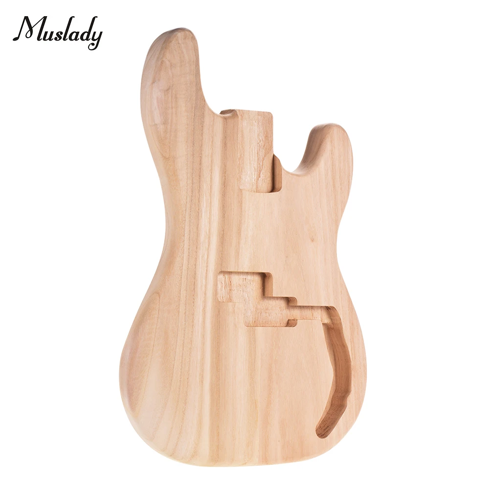 Muslady PB-T02 незавершенной Электрогитары тела древесина платана пустой корпус