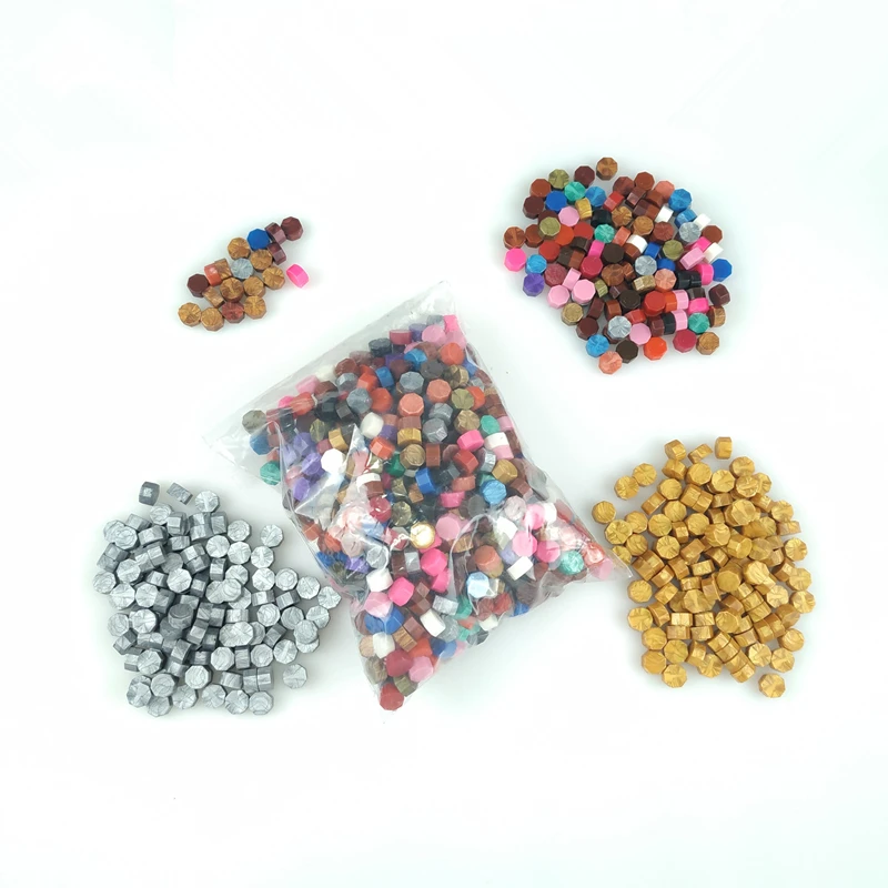 Octagon wax beads 1-4