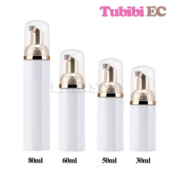 

5pcs/lot 30ml 50ml 60ml 80ml Gold Pump Plastic Foaming Bottle Soap Mousses Liquid Shampoo Lotion Bottling Foam Containers