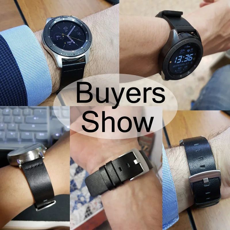 Premium Genuine Leather Quick Release Watch Strap - Sport Smart Watch Band 18mm/20mm/22mm