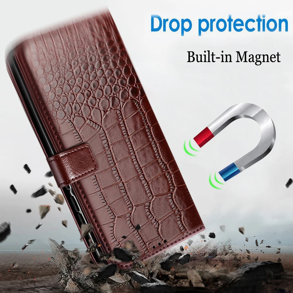 Elegant Leather Flip Wallet Case – Premium Phone Cover