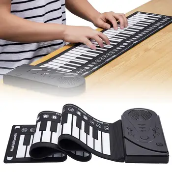 

49 Key Quality Portable Foldable Silicone Flexible Hand Roll Up Electric Piano Keyboard Organ Music Gift For Children Student