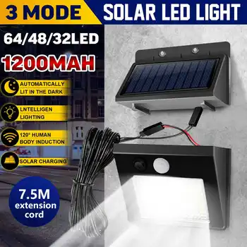 

Smuxi 32/48/68 LEDs Solar 3 Modes LED Wall Light Split IP65 Waterproof Solar Lamp PIR Motio Sensor for Garden Decoration
