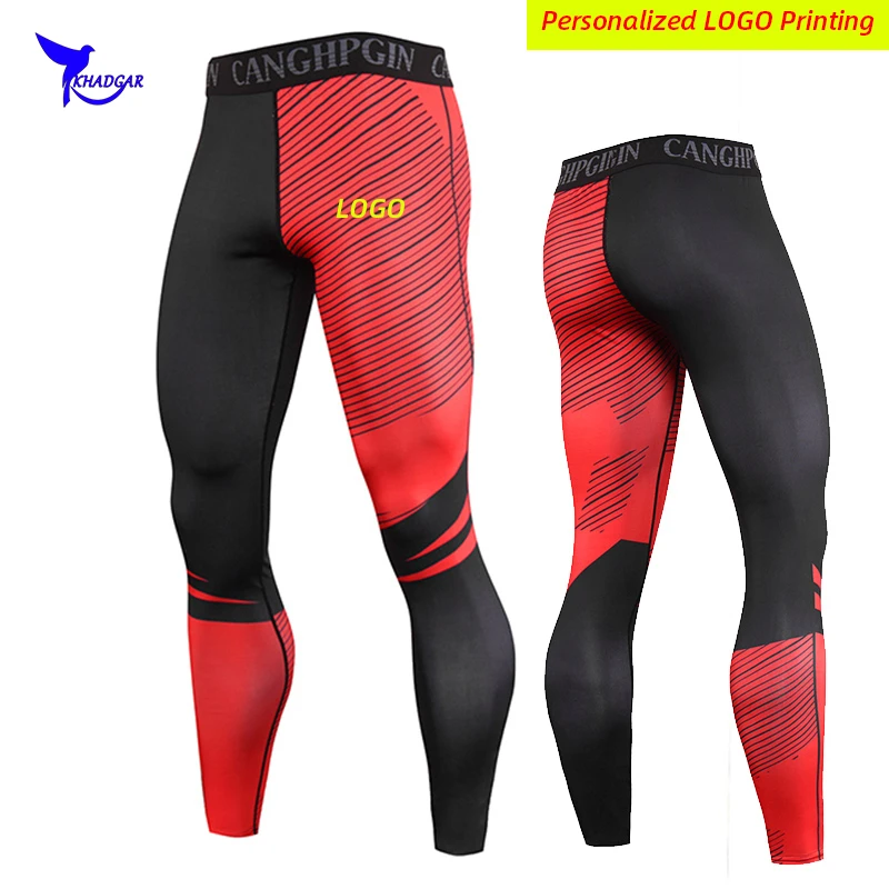 Men Compression Running Pants Quick Dry Sportswear Tights Joggings Workout Gym Leggings Fitness Training Bottoms