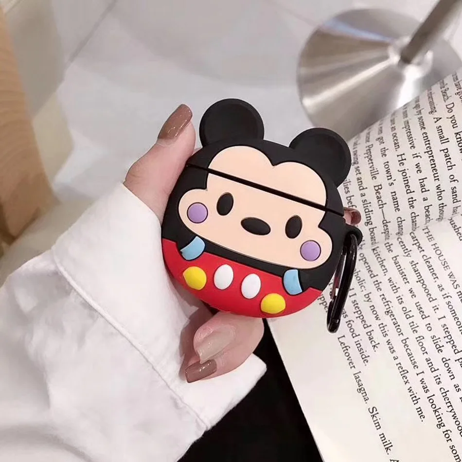 

3D Silicone Earphone Case For Airpods 2 Case Cute Rabbit Animal Cartoon Headphone Cover For Apple Air pods Case For Earpods Ring