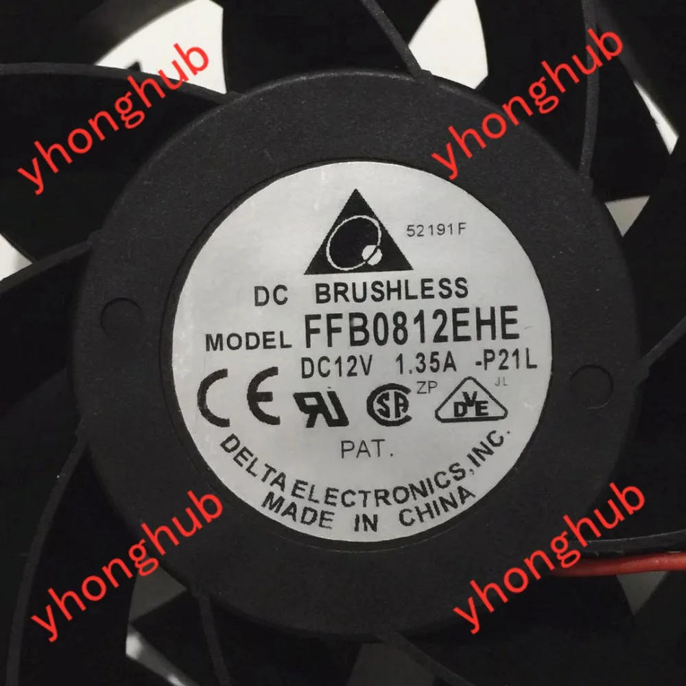 Delta FFB0812EHE P21L DC 12 В 1.35A 80x80x38 мм серверный Вентилятор охлаждения