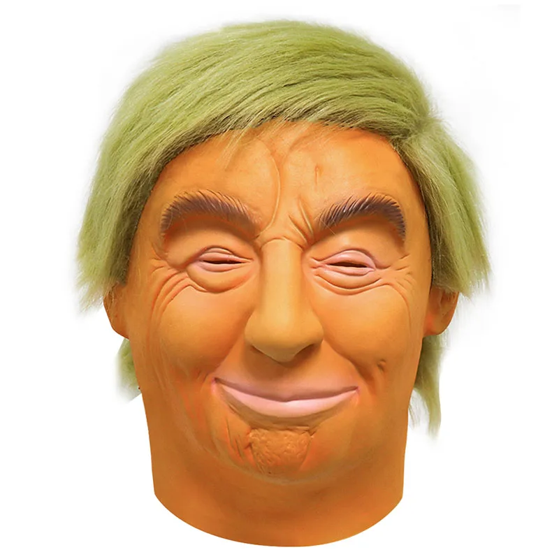Halloween Donald Trump Mask Deluxe President Latex Full Head Hair Party Game Props Gag Toys Headgear Fun Gift | Игрушки и хобби