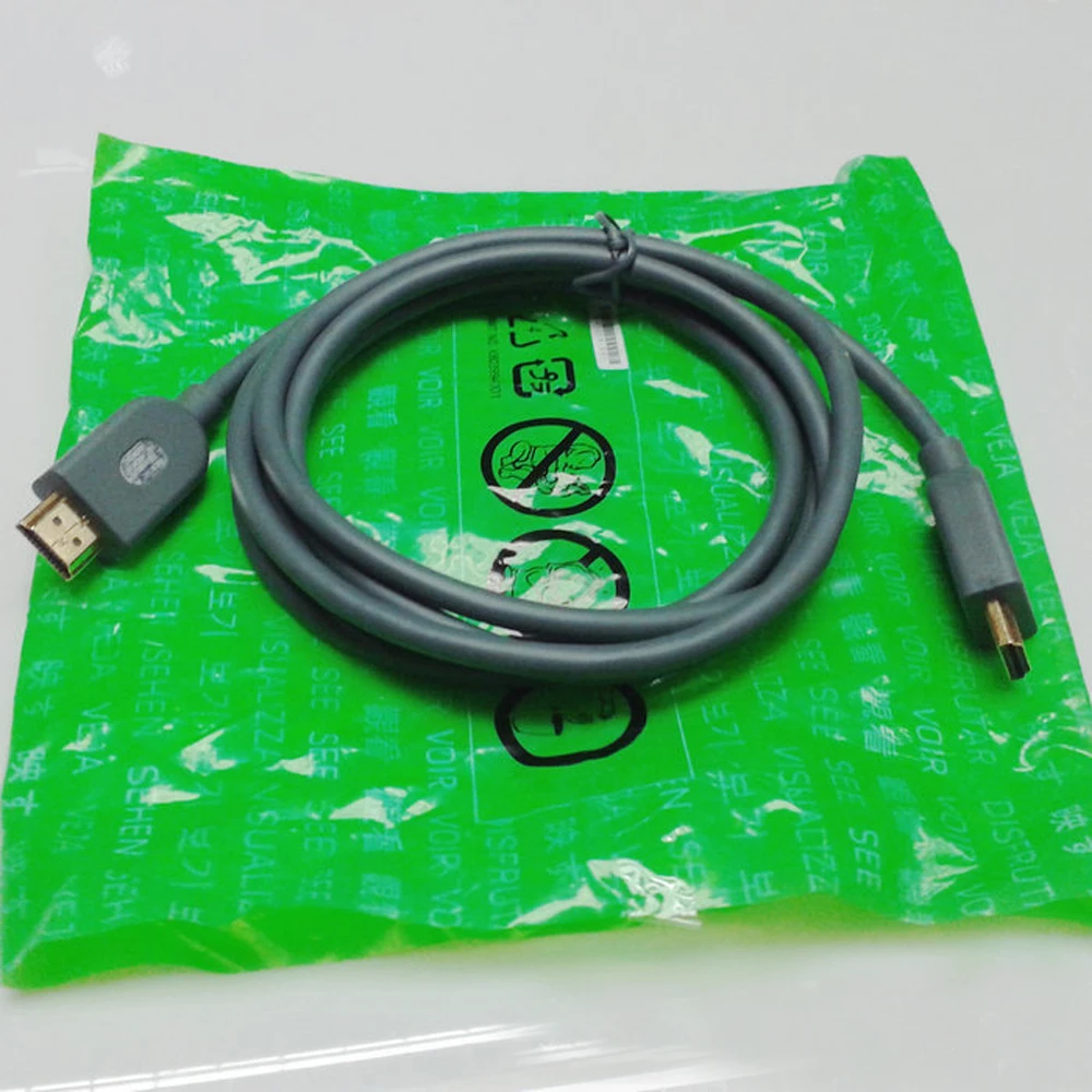 

10 pcs a lot 2M Audio Video HDMI -Compatible Cable For XBOX 360 high-definition line Grey