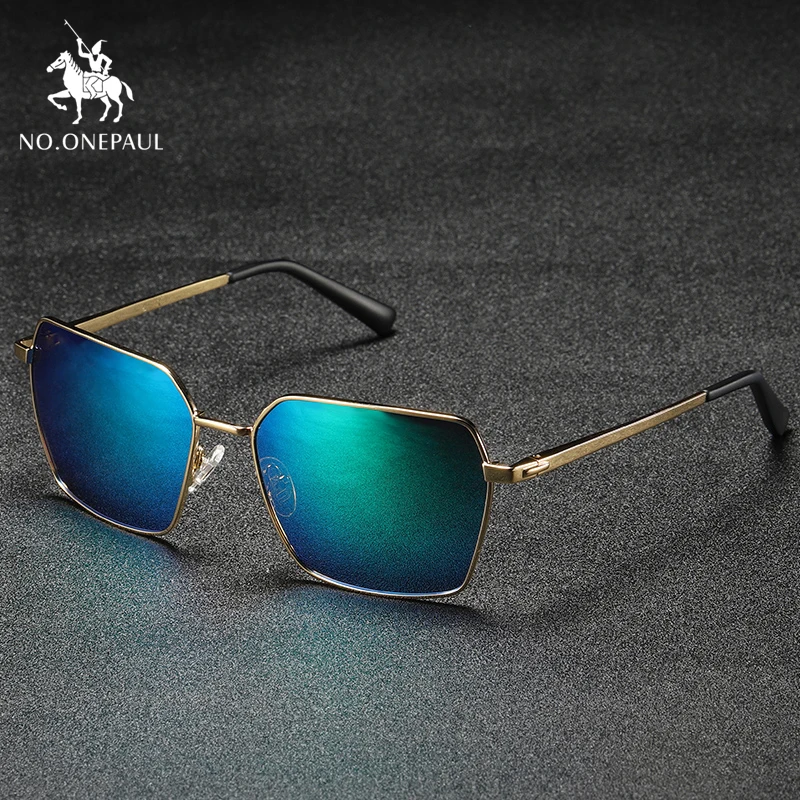 

NO.ONEPAUL Metal Frame UV400 Glasses gafas de sol Aluminum Men Polarized Sunglasses men Brand Original Design Goggles Male