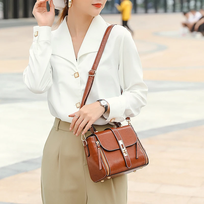 

Women's Shoulder Bag Senior PU Leather Brand Designer 2021 New Luxury Women's Straddle Bag Fashion Handbag Girl's Purse