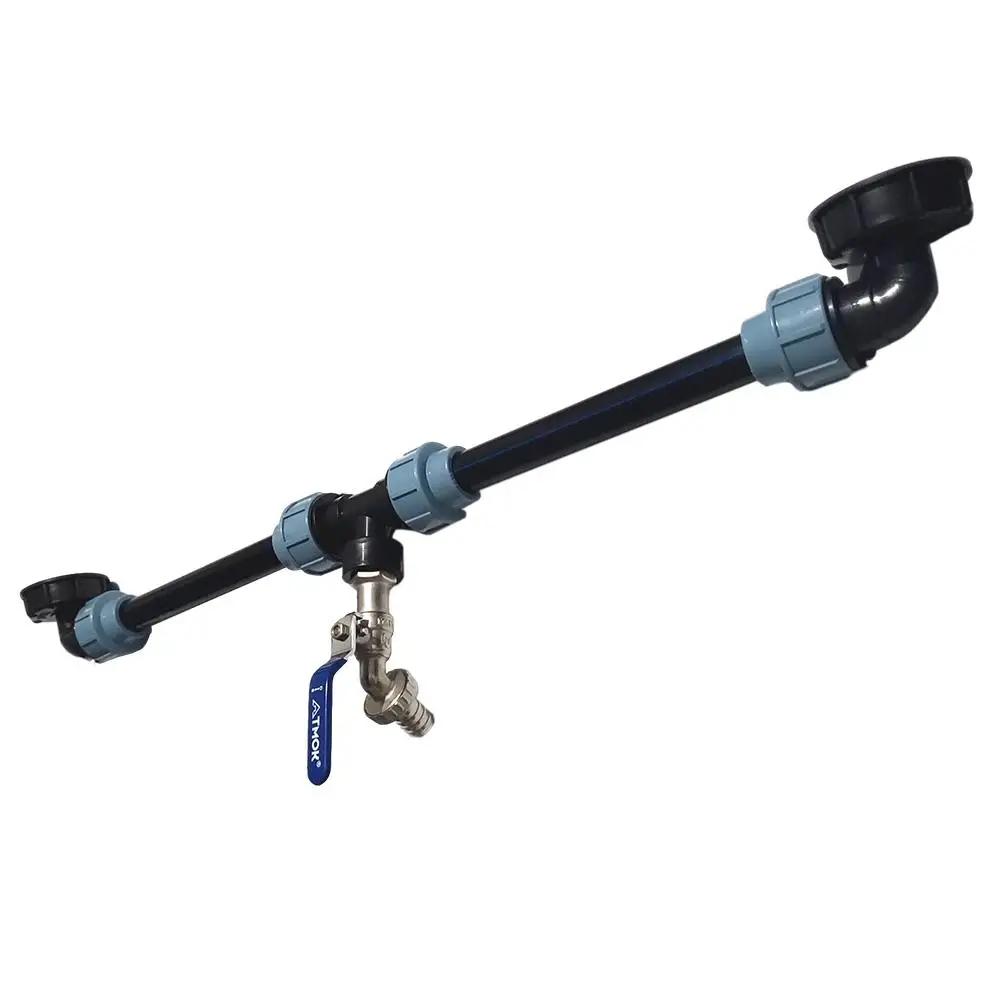 IBC Tank Tap Adapter IBC Tank Thread Faucet With 2 PE Tube Garden Irrigation Tools Connection Valve Hose Switch Fittings