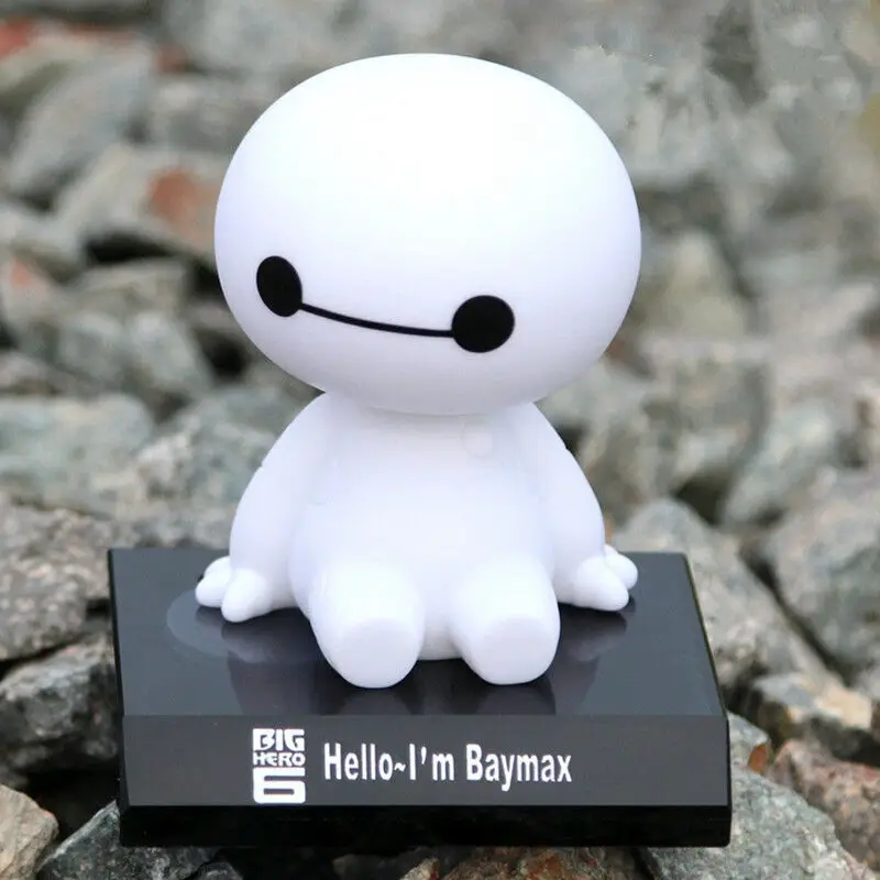 

Cute Personality Big White Shaking Head Doll Car Ornaments Ornaments In The car Creative Decorations #c