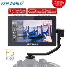 Монитор для камеры FEELWORLD F5 Pro с сенсорным экраном, 4K HDMI, 5,5 дюйма, Full HD, 1920x1080 Монитор для камеры FEELWORLD F5 Pro с сенсорным экраном, 4K HDMI, 5,5 дюйма, Full HD, 1920x1080
