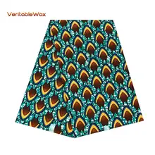 Африка Анкара полиэстер воск принты ткань бинта реальные воск высокое качество 6 ярдов африканская кружевная ткань для вечерние платье FP6246