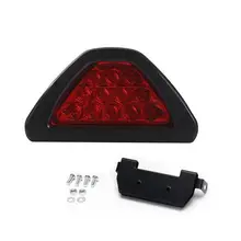 Evrensel F1 tarzı LED üçgen arka dur kuyruk 3rd fren lambası GT16 uyarı ışığı 2 renk