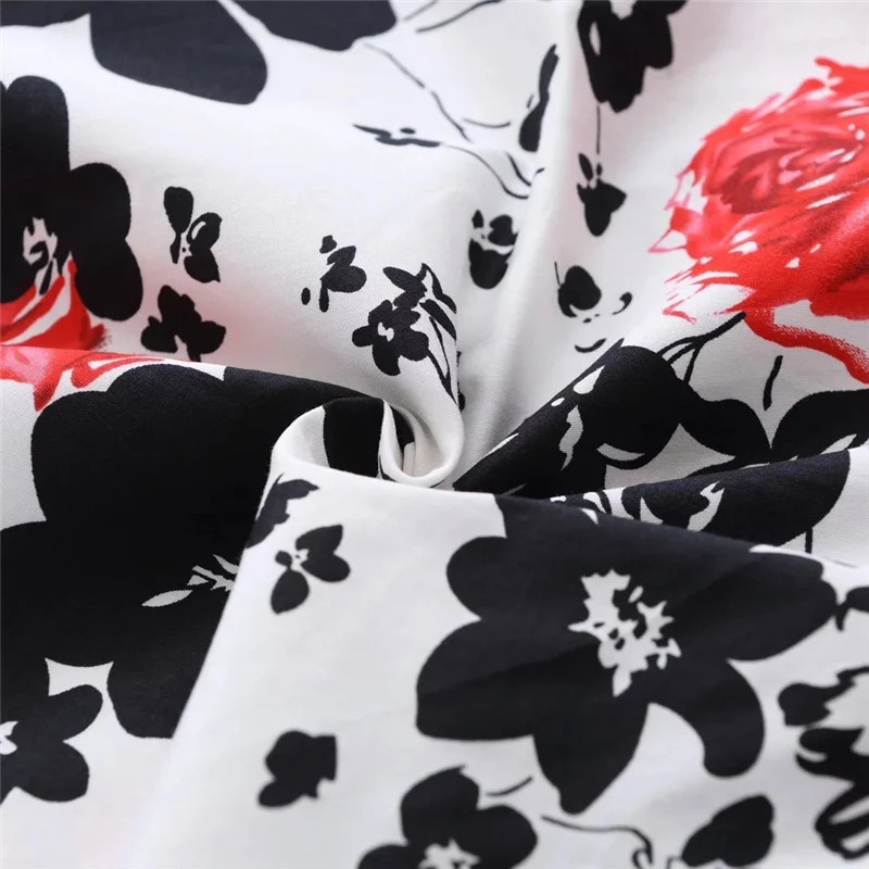 Kostlish Cotton Summer Dress Women 2017 Sleeveless Tunic 50s Vintage Dress Belt Elegant Print Rockabilly Party Dresses Sundress (69)