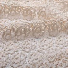 Бежевый цвет сливы высокого класса водорастворимый кружевной ткани для летнего платья Африканский tissu telas por metro tissus au метр tela