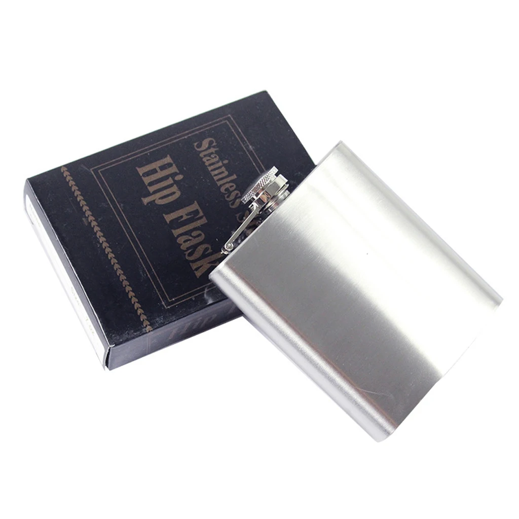 Outdoor Durable Portable Compact Pocket 7oz/198ml Stainless Steel Hip Flask