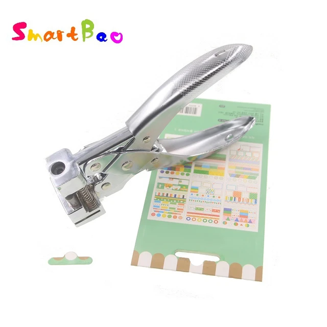 Kucaa Heavy Duty Steel Handheld Hanger Hole Punch Airplane Hole Punch Euro Slot Punch Butterfly Hole Punch T-Hook Clamp Pliers for Paper PVC Card